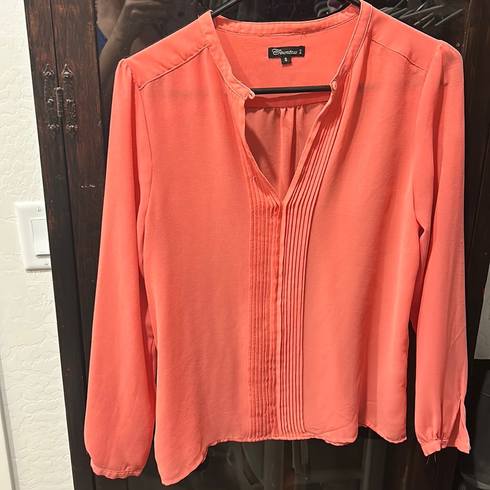 Coral blouse